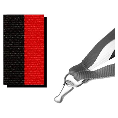 Trophy Monster Pack of 10x Red & Black Medal Ribbons Bulk Deal | Finished with Clips | for Sports Clubs & Leagues (Buy in 3 pack sizes) (Pack of 10x Ribbons) Cover