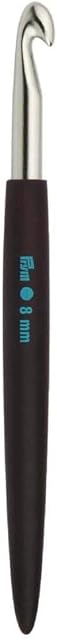 Prym Crochet Hook for Wool, Soft Aluminum, Silver Coloured 8mm x 14cm Length, 17 x 3 x 1 cm