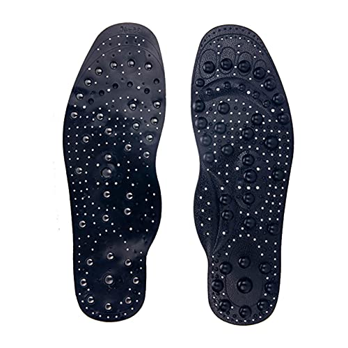 Acupressure Magnetic Shoe Insoles (68 Magnets) Foot Massage Shoe-Pad Foot Therapy Reflexology Pain Relief Shoe Inserts (Men/10.83 inch)