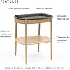 Stokke Sleepi Changing Table, Natural - Allows Sideways & Parent-Facing Positions - Cushioned Pad Included