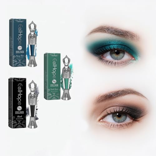 Powder Eyeliner 100% Natural Waterproof Black Green Blue miniatura 1