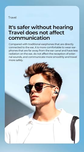 Image of T75 EAR CLIP OWS Open Ear Wireless Earbuds | ENC Mic for Crystal-Clear Calls | 30hr Playtime with Type-C Fast Charging | BT5.3 Gaming Bluetooth Earphones | Touch Control Sports Headphone.(BEIGE)