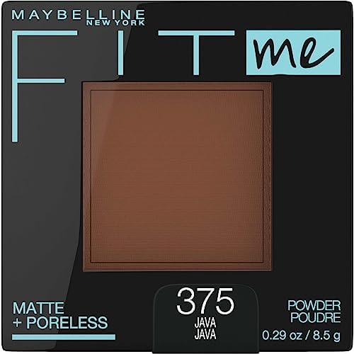 Maybelline Fit Me Matte + Poreless Pressed Face Powder Makeup & Setting Powder, Java, 1 Count