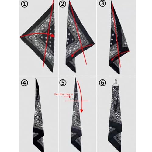 Punk Hip Hop Jean Pants Chain For Men - Black Belt Waist Chains Bandana Acrylic Layered Rapper Rock Accessories4