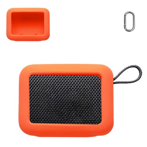 For JBL GO5 Bluetooth �X�s�[�J�[ �P�[�X �S�ʕی�J�o�[ �V���R���P�[�X �J���r�i�t��+�X�g���b�v�t���yHUKWIMO�z �J���r�i�t�� �ϏՌ� �h�� �h�o �����[�d�\ �S�ʕی� �L�Y�h�~ [�I�����W]
