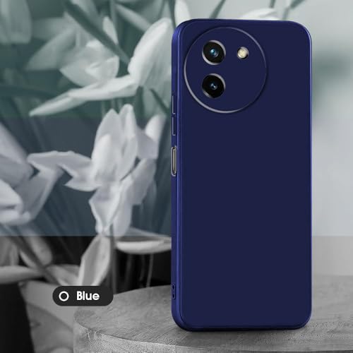 Image of Back Cover for Vivo T3x 5G | Full Camera Protection | Premium Liquid Silicon Case | Flexible Bumper Case for Vivo T3x 5G (Dark Blue)