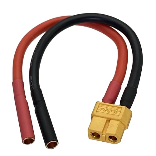 Cable XT60 hembra a banana 4mm con transferencia de alta corriente