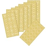 Cabilock Pegatinas para Contenedor de Especias 144 Unidades Resistentes Transparentes para Hotel y Cocina 8 Hojas Decorativas