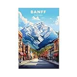 Banff Alberta Kanada Reiseposter auf Leinwand Poster 
