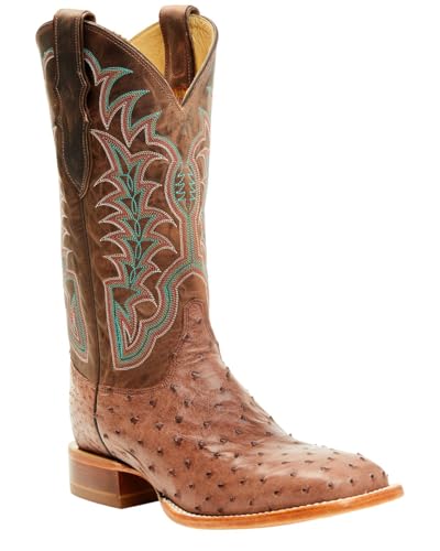 Justin Men's Chisolm Exotic Ostrich Western Boot Broad Square Toe - Je8172