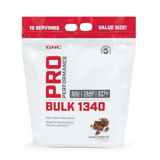 GNC Pro Performance Bulk 1340 - Double Chocolate, 15 Servings, Supports Muscle Energy, Recovery and Growth