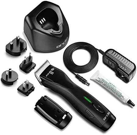 Andis Pulse Zr II 5-Speed Detachable Blade Clipper, Cordless, Removable Lithium Ion Battery – Black