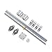 YUHYCOS Industrial Lead Screw 3D Printer Guide Lead Screw Guide Set, T8 Lead Screw Linear Coupling Support Linear Bearings Guide(Lead 1mm No Motor,300mm)