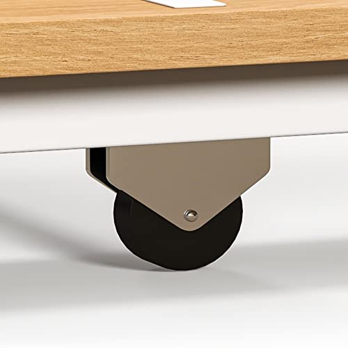 Tolead Daybed With Trundle, Twin Size Pull Out Bed, Solid Wood Extendable Day Bed With Pop Up Trundle, Include Slat Support (White, Trundle) #TOP7