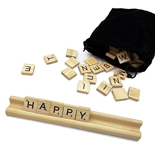 Set de 12 soportes de madera para fichas Scrabble miniatura 5