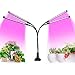 Produktbild Pflanzenlampe, PDGROW LED Pflanzenlicht 80W Pflanzenleuchte 80 LED Vollspektrum Wachstumslampe für Zimmerpflanzen mit 4 Köpfe, 3/9/12H Timer, 9 dimmbaren Ebenen, 360 Grad verstellbarer Schwanenhals
