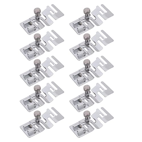 10 Piezas Pie Prensatelas para Cinta Elástica en Máquina de Coser miniatura 6