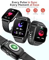 Kriutefy Smart Watches Fitness Tracker for Women Men with Step Counter, Sleep Calorie Monitor, Pedometer, IP68 Waterproof, Smartwatch with 120+ Sports for iPhone Android (Black) — image 4
