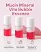 ClearDea Mucin Mineral Vita Bubble First Essence Duo with Micro-Bubble Formula and 2-in-1 Toner Serum, Korean Beauty for Glass Skincare, 60 ml x 2 – Hydrating Firming Cream, Best Glow Up Essentials