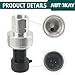AUTOKAY AC Refrigerant Pressure Switch Sensor & Connector Fits for GMC Buick Chevrolet Cadillac Isuzu Pontiac Saturn, Air Conditioning Refrigerant Pressure Sensor Replace 13587668 13502759 22634172