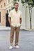 COOFANDY Men Sets Outfits 2 Piece Beach Wedding Shirts Casual Loose Pants