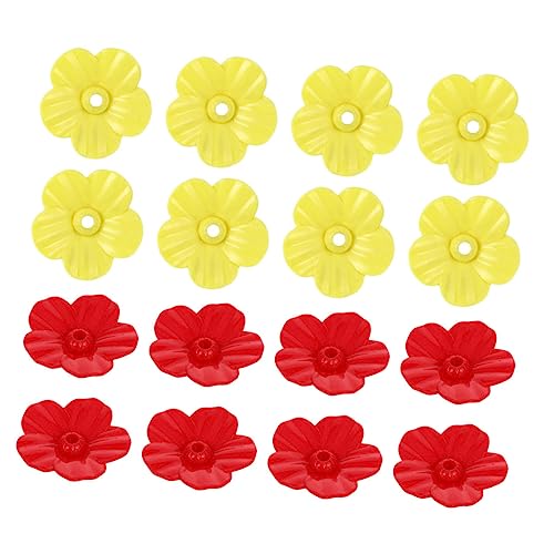 CORHAD 18Pcs Hummingbird Feeder Replacement Flowers Durable Plastic Flower Feeders for Bird Feeders Flower Design for Attracting Hummingbirds