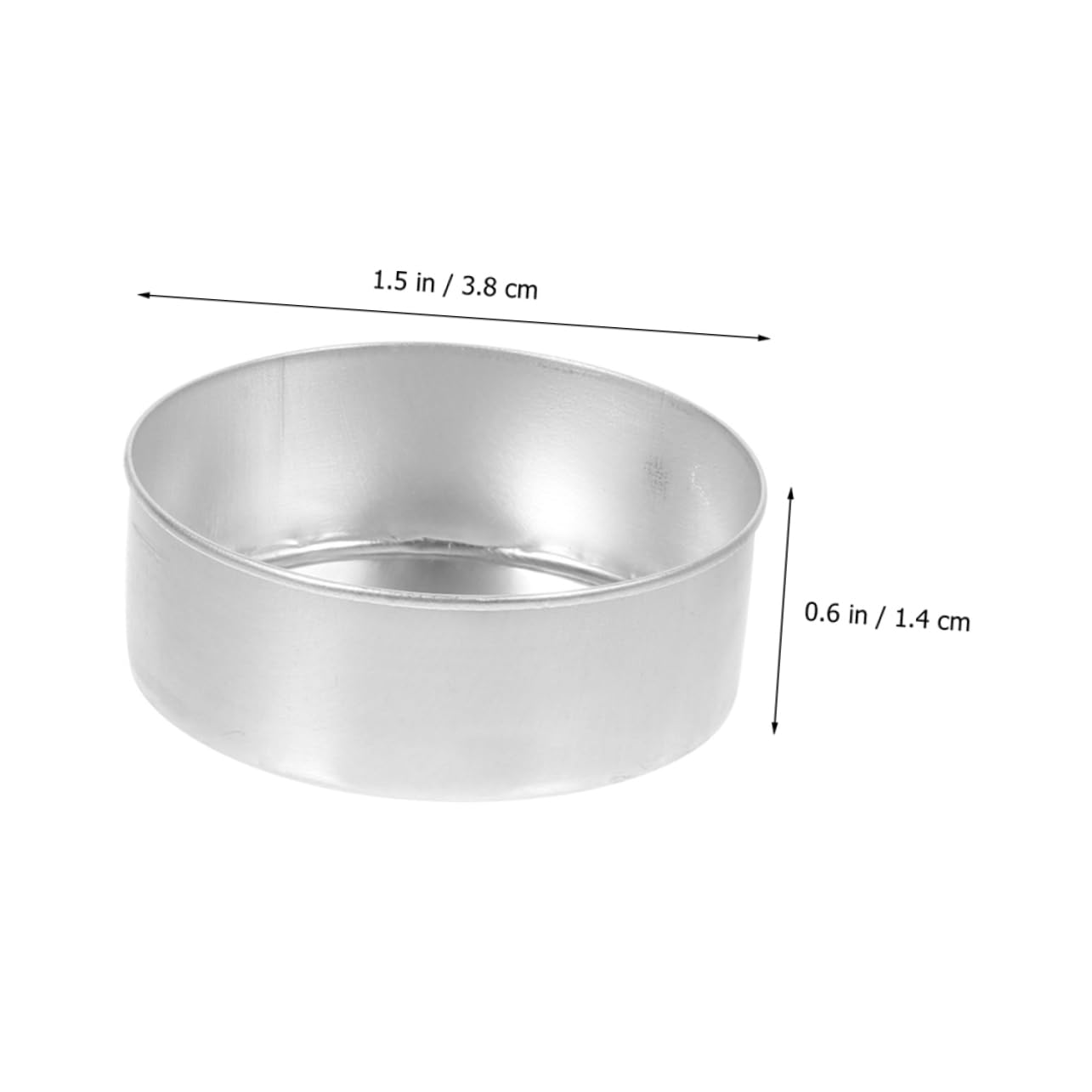 NUOBESTY 50pezzi Portacandele Alluminio Per Tea Light Contenitori Resilienti e Riutilizzabili Per Decorazioni Festive e Atmosfere Romantiche