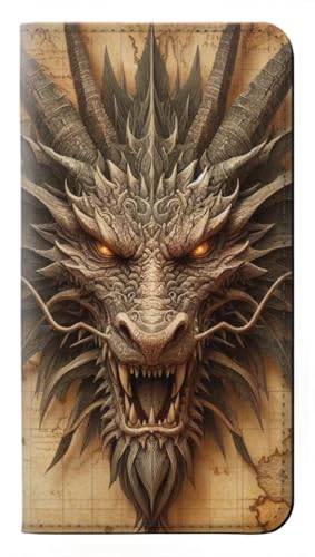 Étui Dragon Head Old Map housse flip en cuir pour iPhone Air
