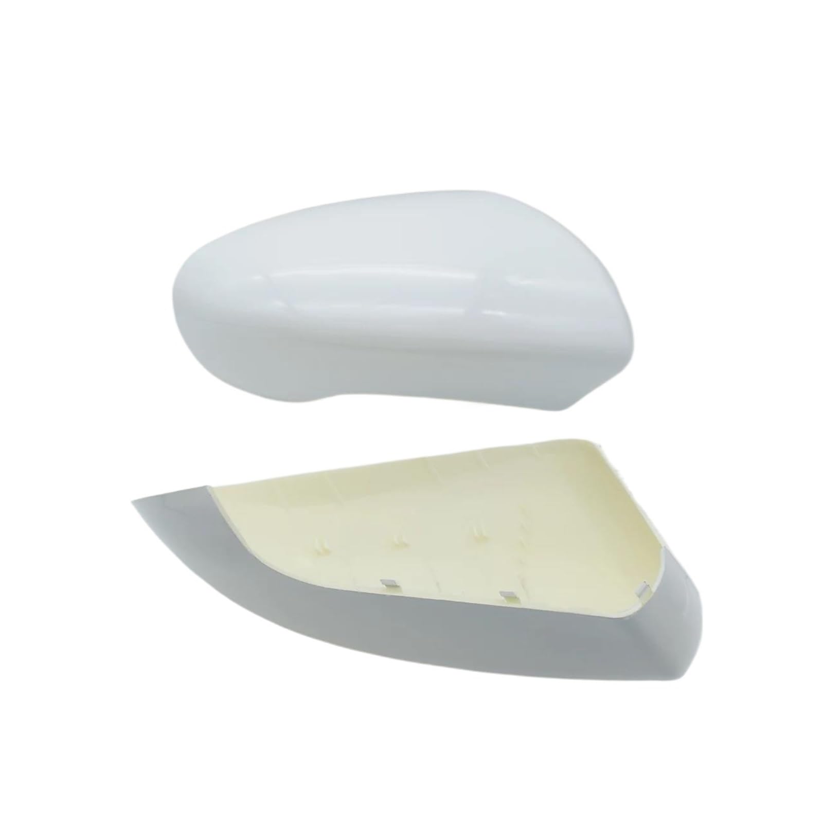 Cubierta Lateral Espejo para N&issan para Qashqai J10 2007 2008 2009 2010 2011 2012 2013 2014 Cubierta Espejo Puerta ala Coche Pintada EN Color Blanco(Lado Derecho)