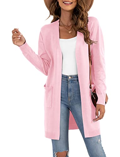 Image of VIISHOW Women's Classic Cardigans Long Sleeve Open Front Casual Knit Cardigan Sweaters Coat Soft Outwear