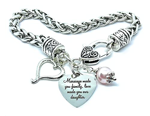 Daughter In Law Gift Wedding Bracelet Gift for Bride Step Daughter Gift NEW DAUGHTER Bracelet Jewelry from Mother in Law Bonus Daughter2