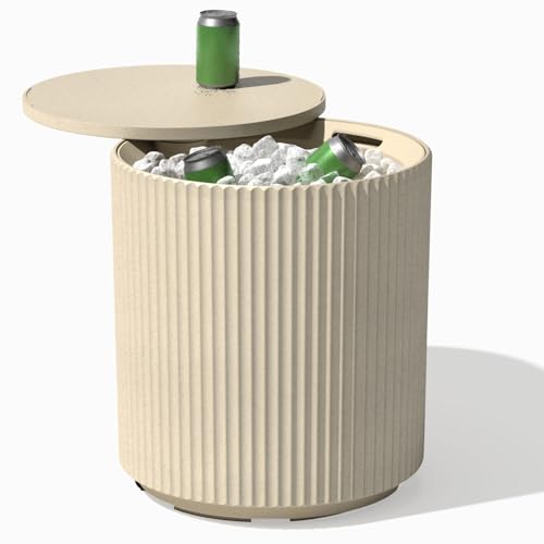 Image of Veradek Cooler Side Table - Outdoor Cooler Table and Ice Chest