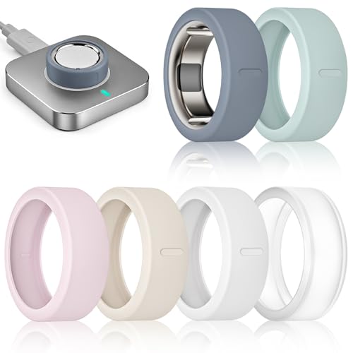 sylacor 6���p�b�N �J�o�[ Oura Ring Gen 4/4 �Z���~�b�N/Oura Ring Gen 3�Ή� ���h�~ �e���V���R�������O�v���e�N�^�[ RingConn Gen 2/Gen 2 Air/Ultrahuman�p (6�p�b�N - 09,