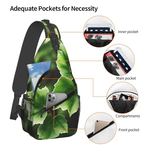 Mochila Bandolera con Estampado de Árbol Ivy Blossoms miniatura 4