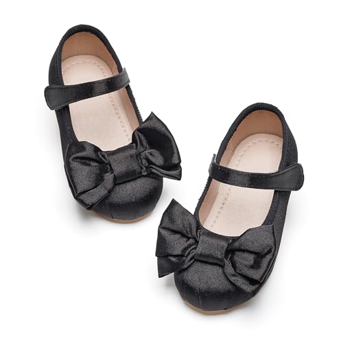 Image of GINFIVE Toddler Girls Dress Shoes Little Girls Mary Janes Ballerina Flats Shoes Toddler