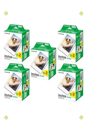 Instax Mini 12 11 10 Uyumlu Film 5'li Set 100 Poz