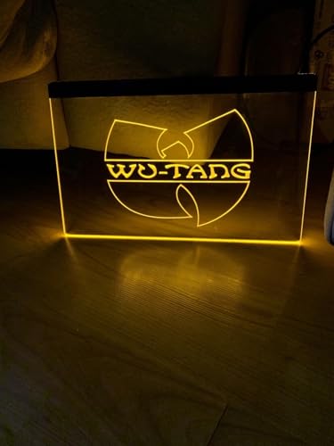 Led Light Sign For Wu Tang band music lover gift idea or audio Store Shop room Bar Pub Man Cave Garage Wall Decor - Ultimate Accessory Brighten Up Your Space