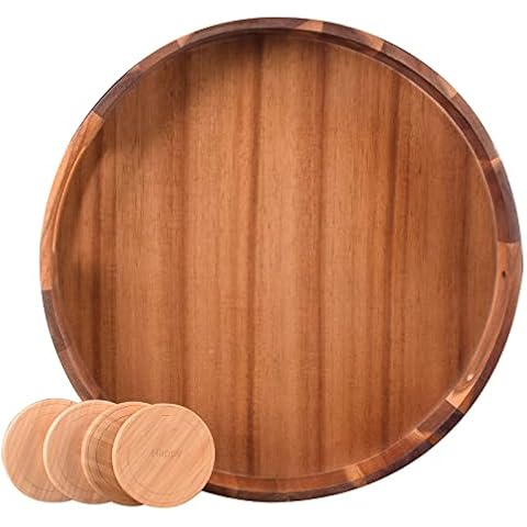 Wood Round Serving Tray… (Dia 15.75") Cover