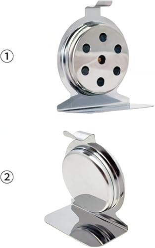 Miniatura 2 de Termómetro para refrigerador, termómetro de acero inoxidable para nevera con indicador rojo, termómetros de esfera grande para congeladores,