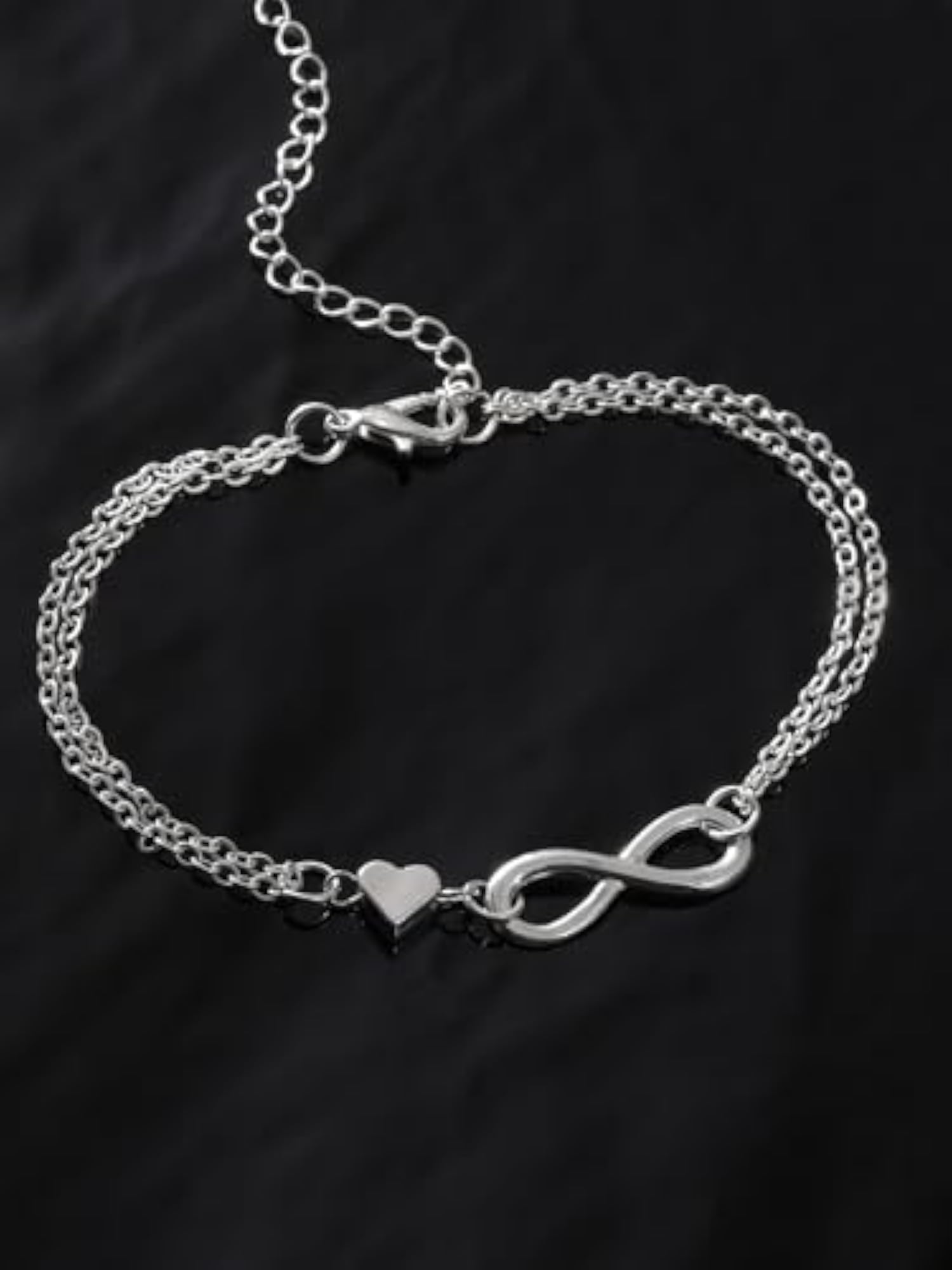 Infinity Love Chain Bracelet, Valentine's Gift for Girlfriend