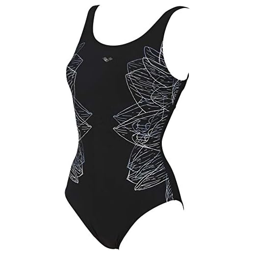 arena Dam bodylift baddräkt Amber B-Cup (Shapingeffekt, figurformande, snabbtorkande, UV-skydd UPF 50) Svart (500) 38 EU