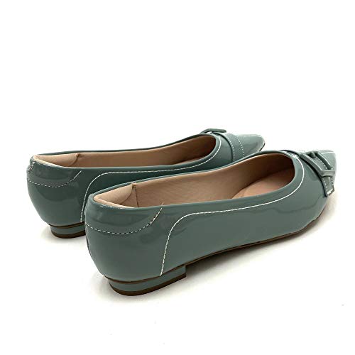 SAPATILHA MOLECA BICO FINO VERNIZ FIVELA FEMININA