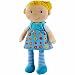 HABA Snug Up Edda - 10" Soft Doll with Fuzzy Blonde Hair, Embroidered Face and Removable Blue Dress (Machine Washable) for Ages 18 Months +