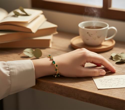 Image of Fashion Frill Tulip Bracelets For Women Stylish | Gold Plated Bracelet For Girls Stylish | Stainless Steel Jewellery For Woman Bracelet | Adjustable Hand Bracelet Set For Women | Birthday Gifts For Woman, Girls