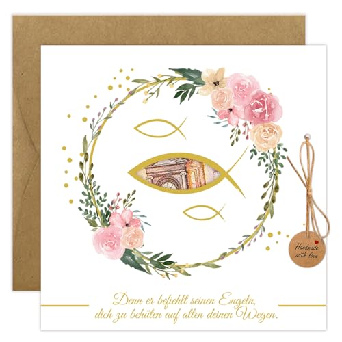 AstraGlam Tarjeta De Regalo para La Confirmación con sobre Y Decoración, Creativos Regalos De Dinero para Niños Y Niñas, Ideal para Eventos Festivos