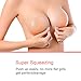 Adhesive Bra, Silicone Sticky Strapless Bra Reusable Invisible Push Up Bra (Natural Beige, B Cup- Double Thickness)