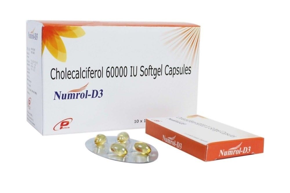 HERBOLOIDS Cholecalciferol 60000 IU Softgel Numrol D3 Pack of 40 Capsules (B0DB8MT16C) Amazon Price History, Amazon Price Tracker