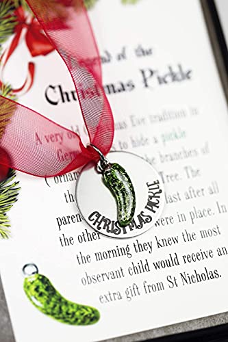 Christmas Pickle Ornament With Legend Card Gift Boxed Holiday Decor #TOP1