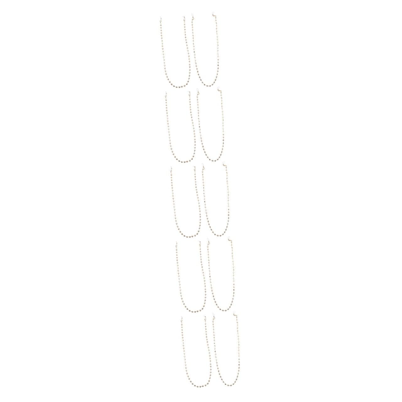 GALPADA 10 Pezzi catena sospesa gold chain Portaocchiali catena in di porta fibbie copri bocca ferma occhiali portacandele cordoncino decorativo per occhiali catena antiscivolo