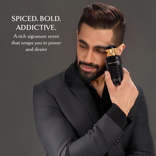 Image of Embarouge Kama Noir Luxury Gourmand Perfume for | Man Crafted In Dubai | Cinnamon, Apple & Vanilla Notes | Middle Eastern Fragrance- 100ml